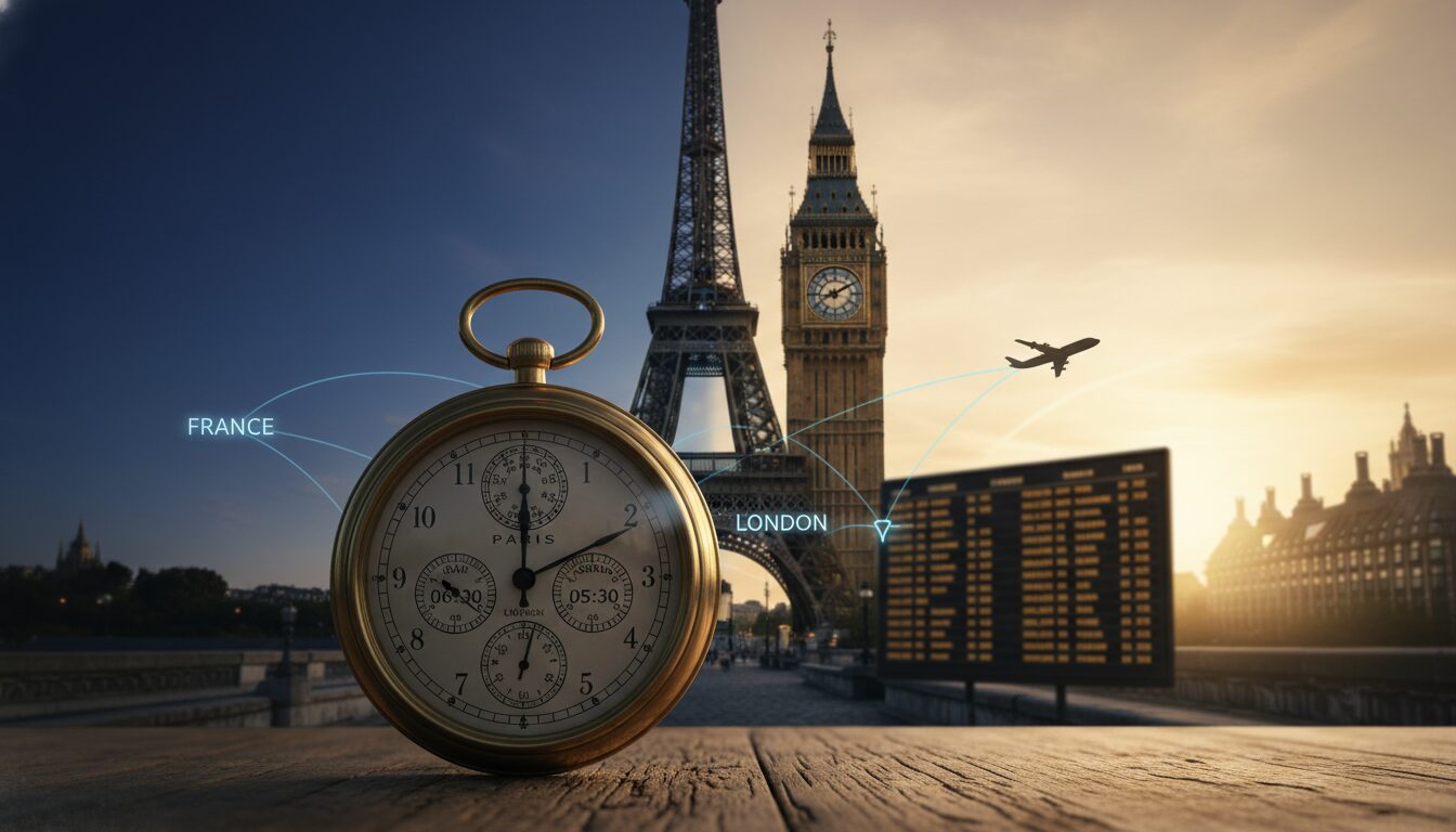découvrez les causes du décalage horaire entre la france et l’angleterre et comprenez pourquoi il existe une différence de temps entre ces deux pays voisins.