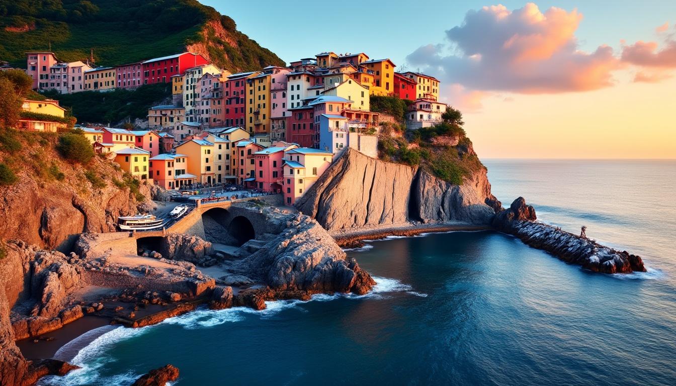 explorez les cinque terre en italie avec notre guide complet : découvrez les villages pittoresques, les meilleurs itinéraires de randonnée, une carte interactive détaillée et des conseils pour voyager en train.