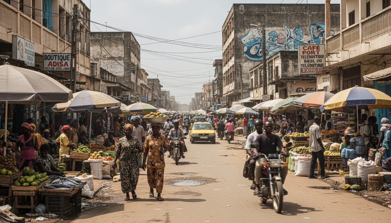 explorez le quotidien dynamique de cotonou, le centre économique du bénin, et découvrez sa culture vibrante, son activité commerciale intense et son mode de vie unique.