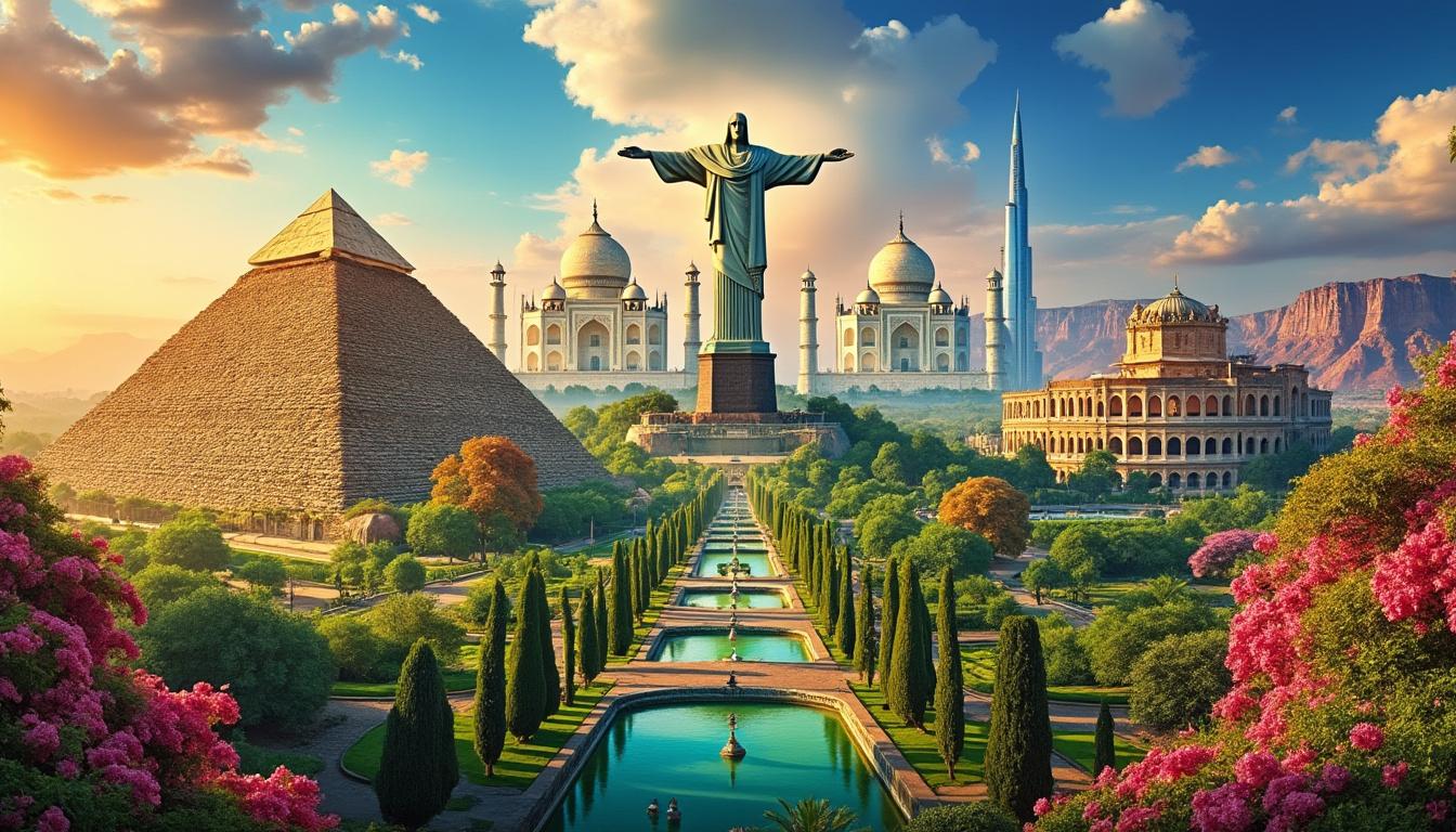 découvrez les 7 merveilles du monde à travers un voyage captivant mêlant trésors antiques, merveilles modernes et splendeurs naturelles, pour une aventure inoubliable.