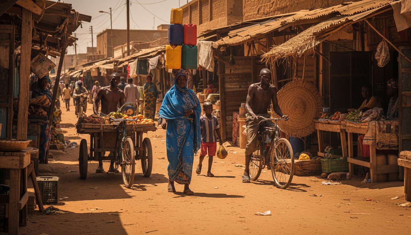 découvrez la vie quotidienne à n'djamena, où l'art de la débrouille se pratique sous un soleil ardent, mêlant résilience et créativité au cœur de la capitale.