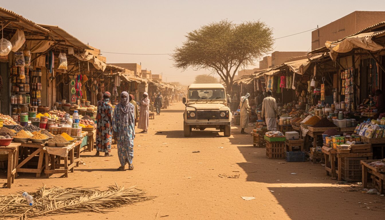 découvrez la vie quotidienne à n'djamena, où l'art de la débrouille se conjugue avec la chaleur intense du soleil africain.