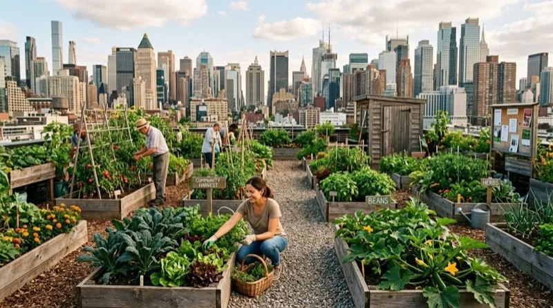 Jardin potager en ville